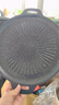 麦饭石烤肉盘家用不粘锅铁板烧韩式烤肉锅电磁炉卡式炉户外烤盘 太阳花烤盘30cm 实拍图