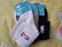 NBA袜子男士运动袜夏季抗菌防臭消臭吸汗无骨棉袜跑步中筒袜3双 实拍图