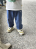 嘟嘟家【软牛仔】儿童牛仔裤春款宝宝裤子春装男童长裤休闲女童童装衣服 深海蓝 110 实拍图