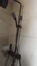 安华卫浴淋浴花洒全套黄铜主体增压钢琴键枪灰色圆管套装N4S9048GGW 实拍图