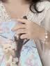 梵哲诗桃花猫眼石手链女款轻奢水晶手串女生日圣诞情人节礼物送女友 粉水晶手链【挚爱礼盒+七仓发货】 实拍图