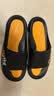 回力运动拖鞋男浴室内户外减震防滑厚底凉拖鞋HL39651黑黄色46-47码 实拍图