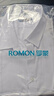罗蒙（ROMON）纯色商务职业正装男士白衬衫工装外套长袖衬衣男CS108白色5XL 实拍图