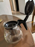 茶吧机饮水机玻璃电热水壶茶壶茶台电茶炉保温壶单壶带滤网耐高温茶具大容量水壶泡茶壶茶水分离 黑色半把款式 实拍图