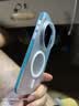 猩球卫士高级感防指纹适用vivoX300Pro磁吸光栅纹理手机壳vivo x300pro超薄行李箱条纹保护套磨砂外壳白蓝 实拍图