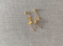周六福樱花黄金耳坠女足金耳饰花朵生日礼物A0914959 一对 约1.36g 实拍图