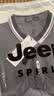 JEEP SPIRIT吉普短袖T恤男夏季男士修身上衣翻领POLO打底衫男装 深灰色 M 实拍图