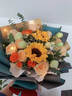 艾斯维娜鲜花速递向日葵混搭花束生日礼物全国同城配送 向日葵香槟韩式花束 实拍图