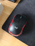 罗技（Logitech）M185鼠标 无线鼠标 办公鼠标 对称鼠标 黑色红边 带无线2.4G接收器 实拍图