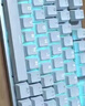 惠普（HP）GK200机械键盘有线办公游戏键盘 20种背光灯效 87键电竞键盘鼠标套装电脑外设键鼠 皎月白【红轴】冰蓝光 实拍图