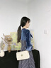 caibukaier牛皮单肩包包女包新款轻奢斜挎包链条包实用生日礼物送女友老婆 【米白】高级感送女朋友高档 实拍图