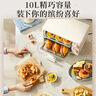 小熊（Bear）电烤箱 10L家用多功能 迷你容量S型发热管 定时控温旋钮操控 免预热小型烤箱 DKX-F10N3 实拍图