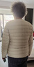 鸭鸭（YAYA）佟丽娅同款轻薄羽绒服女新款冬季短款圆领内胆修身时尚薄外套男 米白色【女款无领】 3XL 【建议140-155斤】 实拍图
