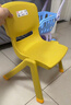 禧天龙靠背椅子家用加厚娃娃板凳宝宝小坐椅幼儿园塑料防滑可叠放小凳子 大号亮丽黄 1个装【升级脚套防滑】 【优选PP原料】 实拍图