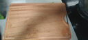 双枪乌金檀木整木菜板 百年龄砧板家用切菜案板抗菌实木菜板50*33*3 实拍图