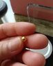 罗威宝格金珠转运珠黄金串珠999足金硬金小金珠金豆隔珠圆珠单颗DIY金配件 5毫米直径古法约0.06g支持多退少补 实拍图