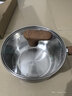 苏泊尔（SUPOR）304不锈钢汤锅奶锅煮面锅木纹手柄18cm复底通用ET18JHBS01-WD 实拍图