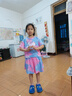 G.duck品牌童装女童套装夏季套裙儿童夏装短袖T恤半身裙子两件套中大童 粉色 140 实拍图