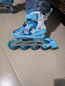 迪士尼轮滑鞋儿童溜冰鞋男童女童套装初学可调全闪直排旱冰鞋中码 实拍图