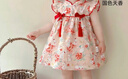 优奇女童连衣裙夏季婴儿衣服公主裙小女孩抓周岁女宝宝礼服夏季中国风 实拍图