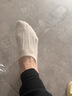猫人【蝴蝶结印花】女士袜子女白色隐形100纯棉抗菌不掉跟船袜春夏5双 实拍图