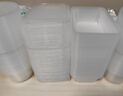 美丽雅一次性饭盒方形1000ml*50套 快餐外卖打包野餐盒碗加厚带盖塑料 实拍图
