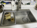京东京造加厚304不锈钢米粒纹纳米水槽厨房大单槽洗菜盆76*46含龙头 实拍图