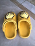 牧童儿童拖鞋夏男宝宝洞洞鞋软底女童卡通洗澡婴幼儿家居鞋奶狮黄150 实拍图