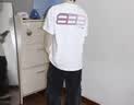 FPA夏季渐变印花短袖户外运动情侣衣服休闲百搭宽松透气T恤男 白色(红印花) L 实拍图