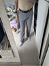 罗蒙（ROMON）高弹力冰丝休闲裤子男商务修身直筒长裤子夏季薄款男裤黑色29 实拍图