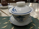 MULTIPOTENT茶具三才盖碗手绘青花山水薄胎瓷泡茶碗伴手礼物 实拍图