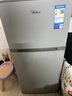 美的（Midea）112L两门小冰箱灰色双温小冰箱迷你家用宿舍租房灵活摆放节能低音深冷速冻 BCD-112CM 实拍图