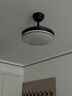 雷士（NVC）LED照明风扇灯吊扇灯餐厅卧室黑色简约灯具全光谱1级能效42寸 实拍图