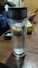 【京东物流配送】高硼硅双层玻璃杯大容量泡茶杯水杯子茶水分离杯 【双层加厚】茶杯350ml1只 实拍图