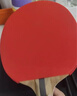 红双喜DHS狂飚六星乒乓球拍横拍双面反胶5层攻防H6002 实拍图