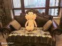 宝跃欧式沙发垫坐垫子贵妃拐角组合美式复古四季通用沙发套盖布防滑 温莎堡/咖色 坐垫90*210含20下垂 实拍图