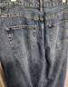 优衣库常规款女装男装宽松廓形牛仔裤/弯刀镰刀裤子479000 482280 482280/67海蓝色 29 /165/74A 实拍图