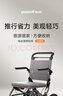 鱼跃(yuwell)手动轮椅车1100A折叠老人轻便便携式手推车旅行可上飞机 实拍图