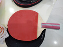 红双喜DHS狂飚乒乓球拍直拍双面反胶弧圈结合快攻4星H4006含拍套乒乓球 实拍图
