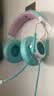 觅声射手座头戴式有线HiFi游戏耳机三角洲行动吃鸡专业听声辨位fps电脑电竞专用虚拟7.1声道降噪耳麦 usb接口魔幻青-集成星云声卡芯片 实拍图
