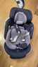 Prigel舒安pro宝宝新生儿婴儿儿童安全座椅车载汽车用0-6-12岁可坐可躺 舒安pro 乌梅紫酱(不窝脖设计+单手旋转+175°大躺角) 实拍图