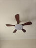 雷士（NVC）LED照明风扇灯大尺寸开叶吊扇灯中古风客厅餐厅变频60瓦拾光 实拍图