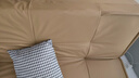 憩诺沙发折叠两用沙发床公寓出租房经济型猫抓皮布艺小沙发 咖啡色【耐磨猫抓皮】 三人位 1.8m +2抱枕 实拍图