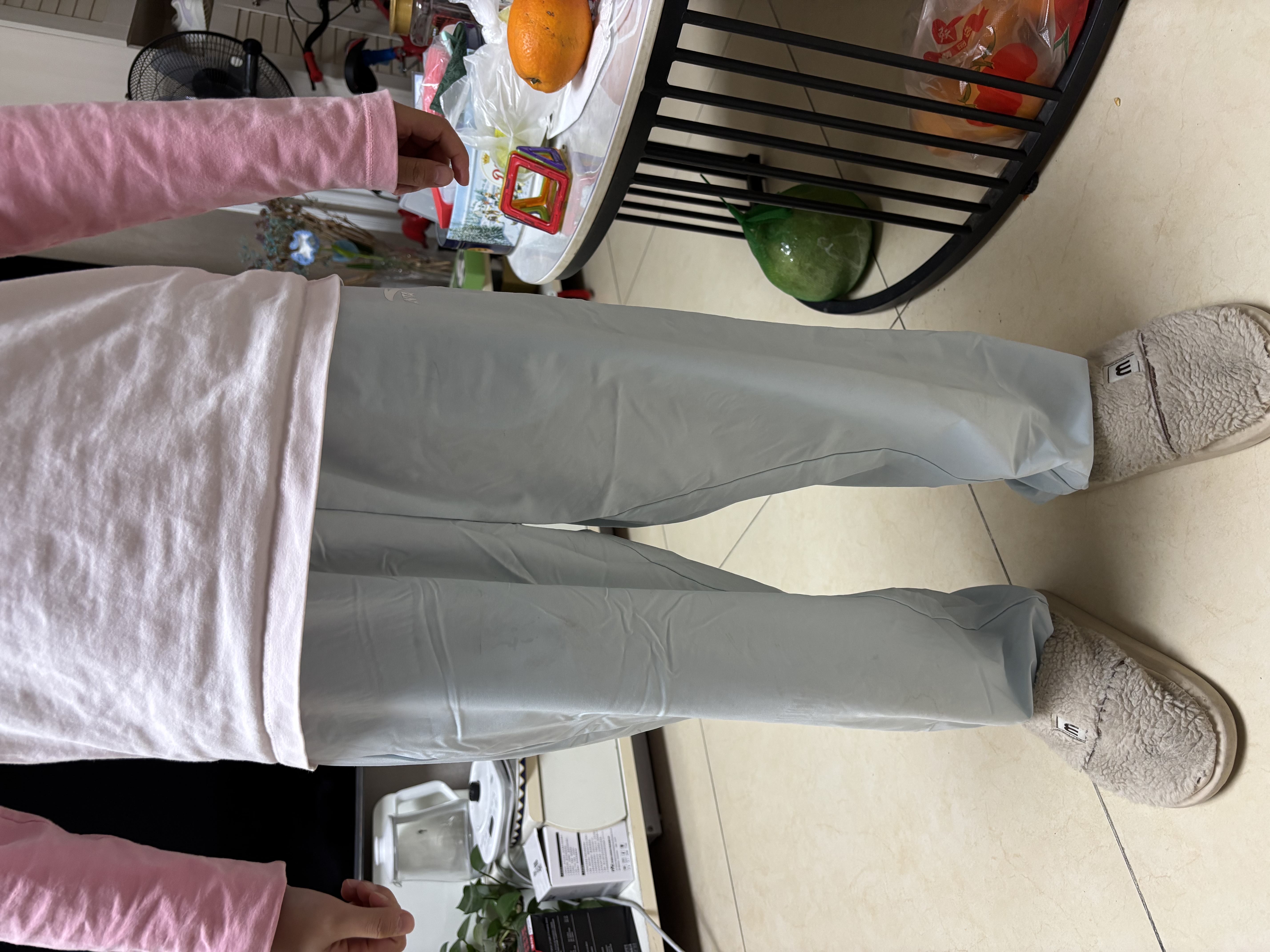 安踏童装女童运动裤儿童裤子3-12岁夏季梭织薄款休闲裤长裤A72527501 实拍图
