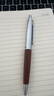得力（deli）高端臻顺滑按动中性笔 0.5mm子弹头金属笔杆商务木纹签字笔 胡歌同款礼盒装 单支装A9Pro-05 实拍图
