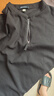 gxgjeans男装 黑色半拉链宽松华夫格休闲立领短袖t恤男26夏新品 黑色 L (175) 实拍图