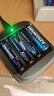 南孚7号充电锂电池4粒套装 1.5V恒压快充 适用电动牙刷/VR设备/键鼠/手电/电子秤等 AAA七号 实拍图
