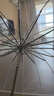 天玮伞业16骨透明伞纤维骨抗风自动纯色POE伞简约纯色便捷长柄伞可定制 实拍图