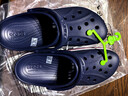 卡骆驰（CROCS）贝雅卡骆班洞洞鞋轻便耐磨一脚蹬休闲鞋女鞋时尚沙滩鞋|205089 深蓝/辣椒红-4CC 44 (280mm) 实拍图