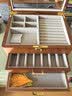 森物社三层实木首饰盒高档轻奢黄金珠宝三金收纳大容量结婚生日礼物女生 实拍图